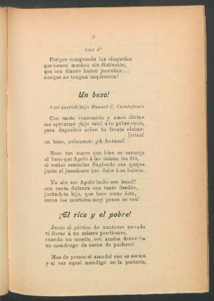 Un beso! : A mi querido hijo Manuel C. Cientofante