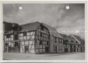 Köslin, Häuser am Holzmarkt, Ecke Lazarettstraße