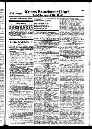 401.Ausgabe. Montag, 15. März 1915