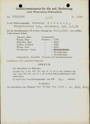 Schwenk, Johannes