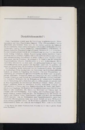 Desinfektionsmittel 1).