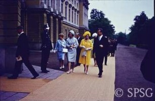 Berlin, Schloss Charlottenburg, Staatsbesuch von Queen Elizabeth II. von England.