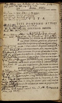 XXV. Vita Titi Pomponii Attici