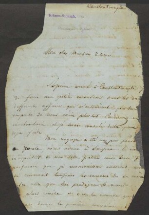 Brief an Jacob Grimm und Unbekannt : 30.05.1842 -1845