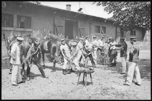 Großenhain. 1.Königlich Sächsisches Husaren-Regiment König Albert Nr.18-Regimentsschmiede