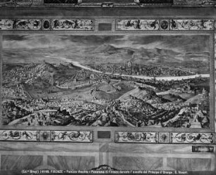 Florenz, Ansicht der Stadt während einer Belagerung