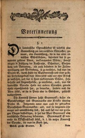 Imman. Joh. Gerh. Schellers ausführliche lateinische Sprachlehre oder sogenannte Grammatik
