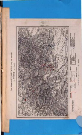 Der Krieg um die Rheingrenze 1870 : politisch und militärisch dargestellt ; mit Kriegskarten und Plänen, [7]. [Kartenbd.]