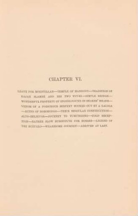Chapter VI. Leave for Moentillan ...