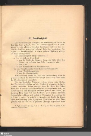 IV. Druckfestigkeit