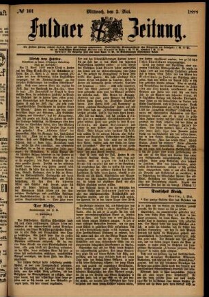 Ausgabe vom Mittwoch, den 02. Mai 1888.