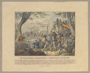 "Tod des Generallieutenants von Gagern bei Kandern im badischen Seekreise, den 20. April 1848."