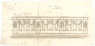 Pfann, Paul; München, Möhlstr.; Wohnhaus O. Bischoff - Geländer (Detail)