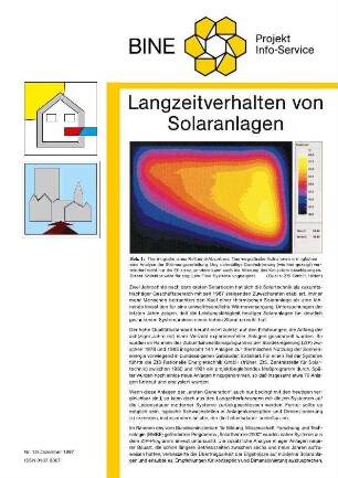 Langzeitverhalten von Solaranlagen.