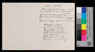 Gedicht an Otto Weddigen