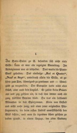Novellen und Erzählungen, Band 1