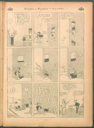 Paragüita y Miquelino. - [Cómic] : "A la medida"