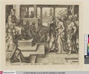 [The Elders accusing Susanna of adultery; Susanna wordt beschuldigd van overspel; Susanna wird des Ehebruchs bezichtigt]