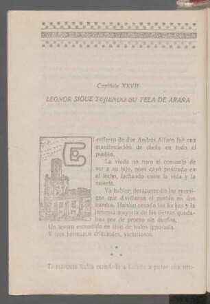 Capítulo XXVII - Leonor sigue tejiendo su tela de araña