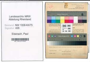 Entnazifizierung Paul Eisenach , geb. 20.01.1895 ()