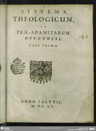 Systema Theologicum, Ex Prae-Adamitarum Hypothesi