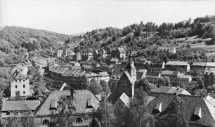 Glashütte, Stadtansicht : Glashütte. Stadtansicht