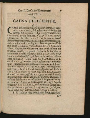 Caput II. De Causa Efficiente.
