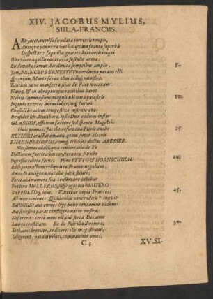XIV. Jacobus Mylius, Sula-Francus.
