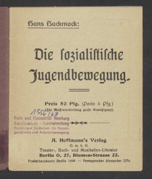 Die sozialistische Jugendbewegung