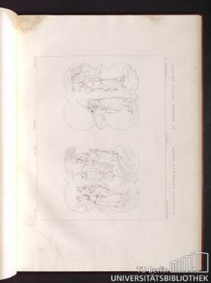 Tav. VII, Tav. VIII. S. Giovanni Battezza Cristo. Il demonio tenta cristo.