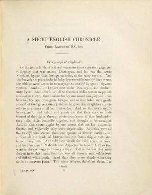 Three fifteenth-century chronicles : With historical memoranda by John Stowe, the antiquary, and contemporary notes of occurrences written by him in the reign of Queen Elizabeth
