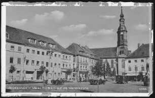 Großenhain. Markt und Marienkirche