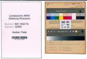 Entnazifizierung Peter Hecker, geb. 19.04.1880 (Kaufmann)