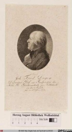 Bildnis Johann Friedrich Degen