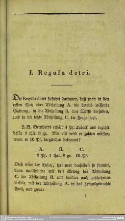 I. Regula detri