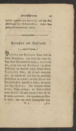 Preußen und Rußland.