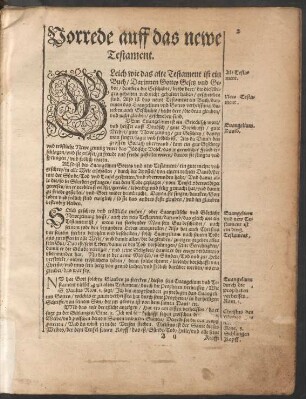 Vorrede auff das newe Testament.