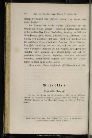 IV.1. Akademische Nachrichten
