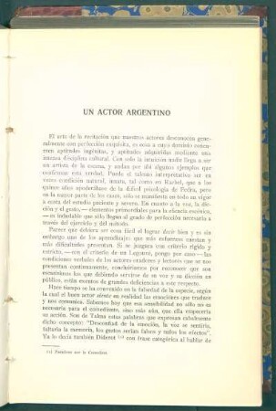 Un actor argentino