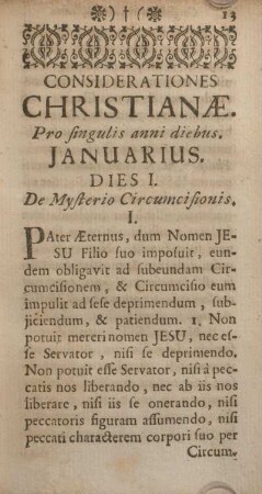 Considerationes Christianæ. Pro singulis anni diebus.