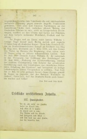 Lesestücke verschiedenen Inhalts