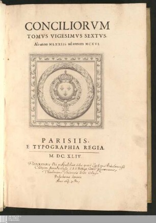 Tomvs Vigesimvs Sextvs: Ab anno MLXXIII. ad annum MCXVI.