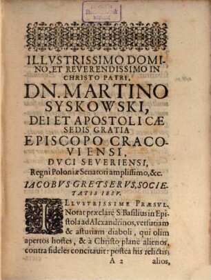 Contra famosum libellum cuius inscriptio est: Monita privata Societatis Jesu libri tres apologetici