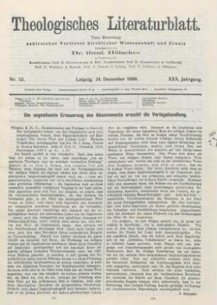 617-618 [Rezension] Nösgen, Karl Friedrich, Geschichte der Lehre vom heiligen Geiste in zwei Büchern