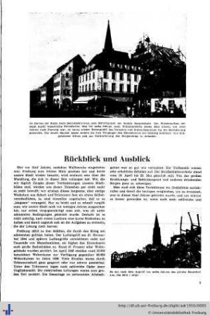 Rückblick und Ausblick.