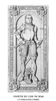 Grabstein des Levin von Bülow.