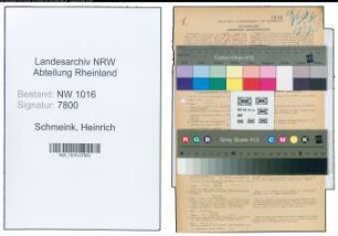 Entnazifizierung Heinrich Schmeink , geb. 25.05.1911 (Arbeiter)