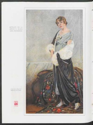 Retrato de la señorita María Justa Pueyrredón : Óleo de Cesáreo Bernaldo de Quirós