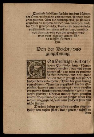 Von der Beicht/ und gnugthuung.