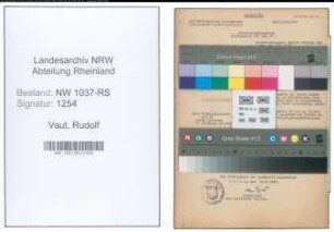 Entnazifizierung Rudolf Vaut , geb. 23.04.1907 (Studienrat)